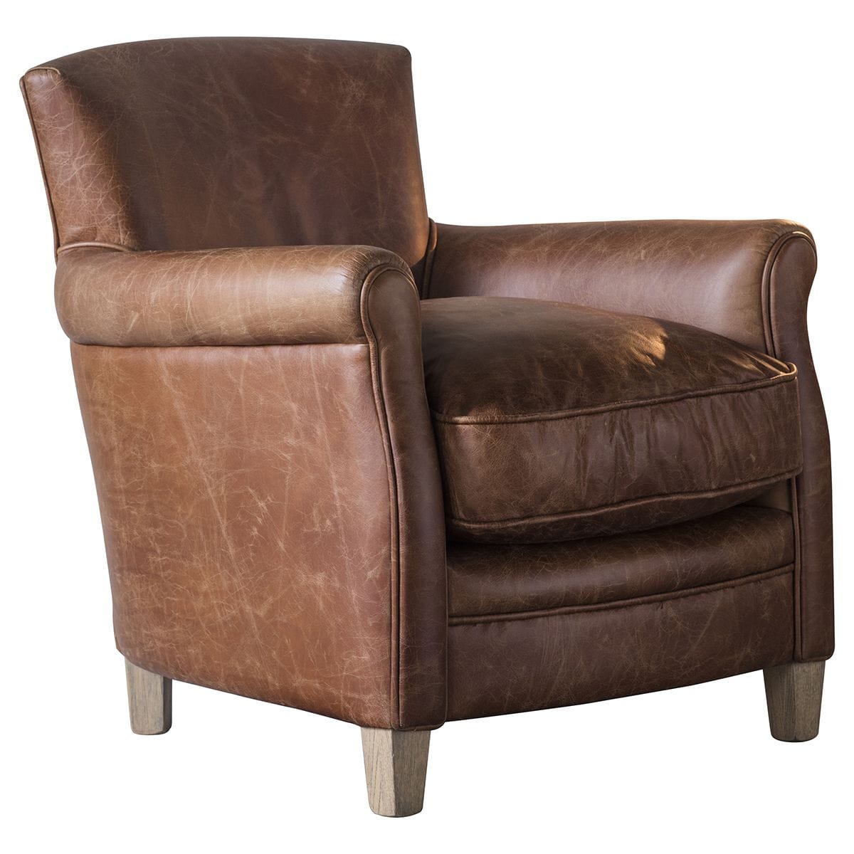 Mr. Paddington Chair Vintage Brown Leather Gallery Direct Homebound