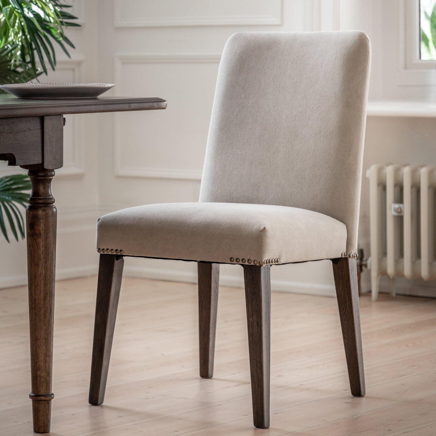 Madison Chair Cement Linen (2pk) Gallery Direct Homebound