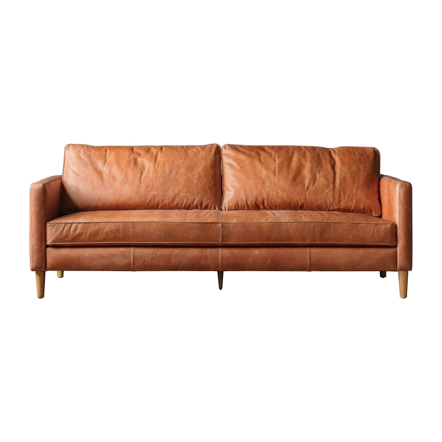 Osborne 2 Seater Sofa Vintage Brown Leather Gallery Direct Homebound