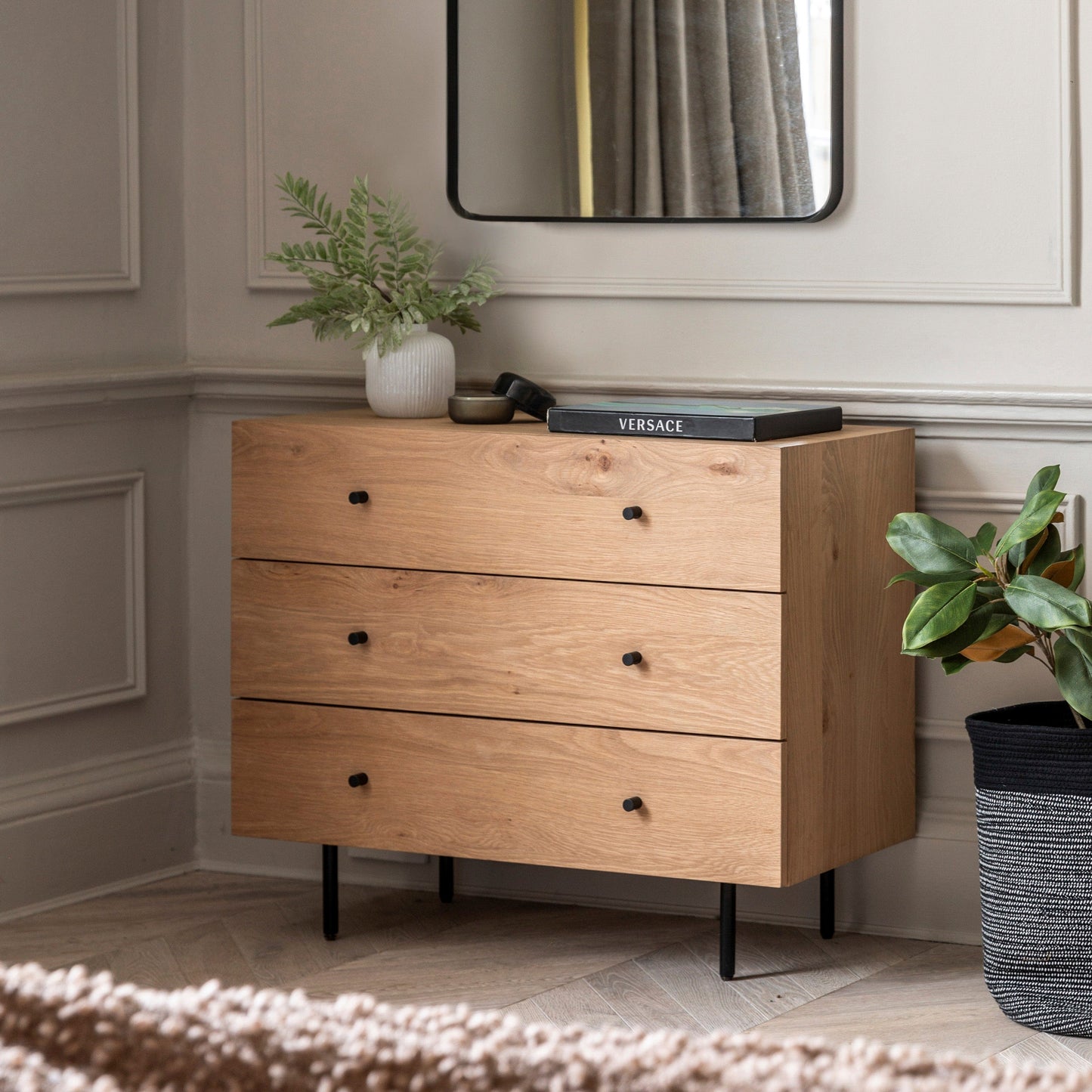 Ashdown 3 Drawer Chest Natural Gallery Direct Homebound