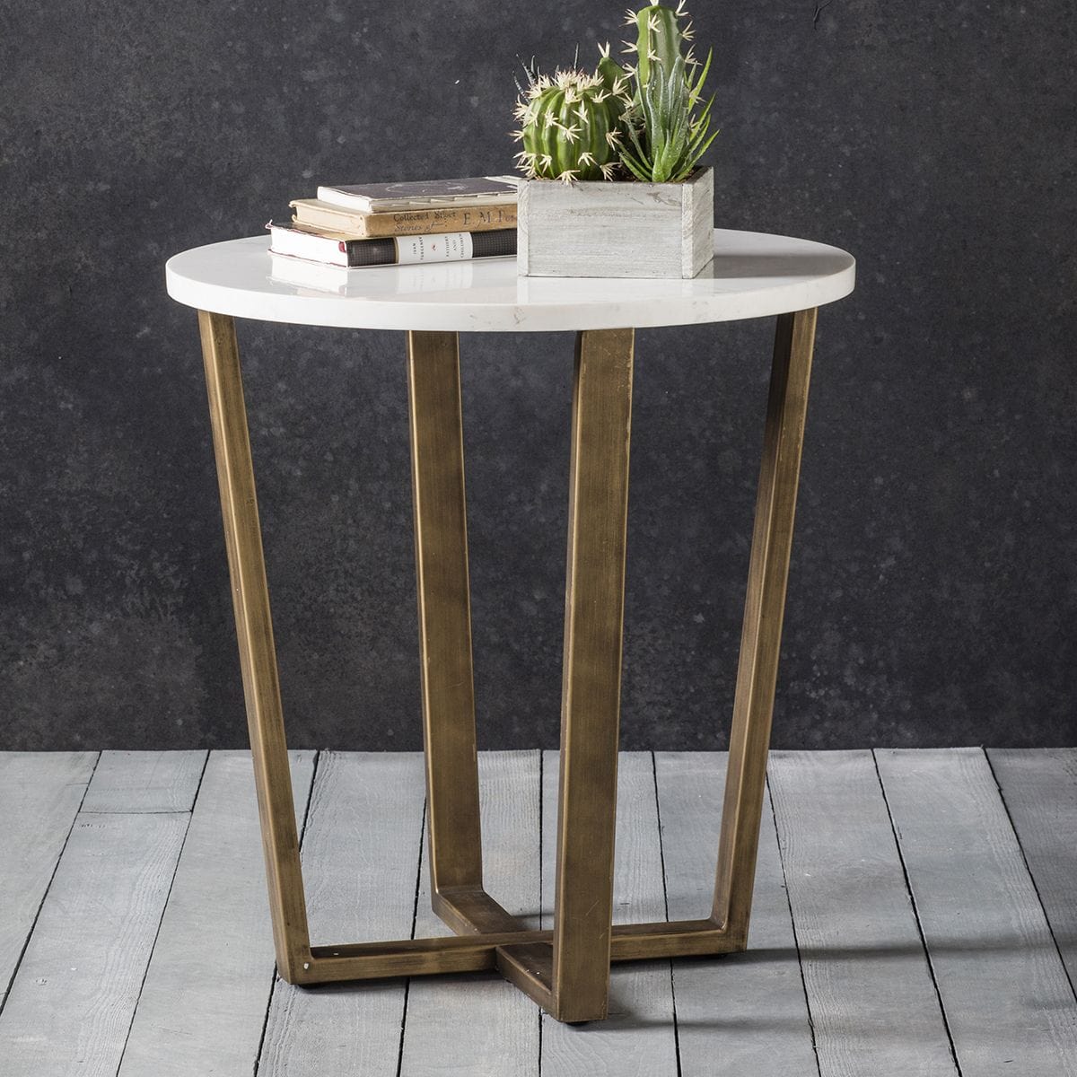 Cleo Round Side Table Marble Gallery Direct Homebound