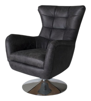 Exmoor Swivel Chair Black