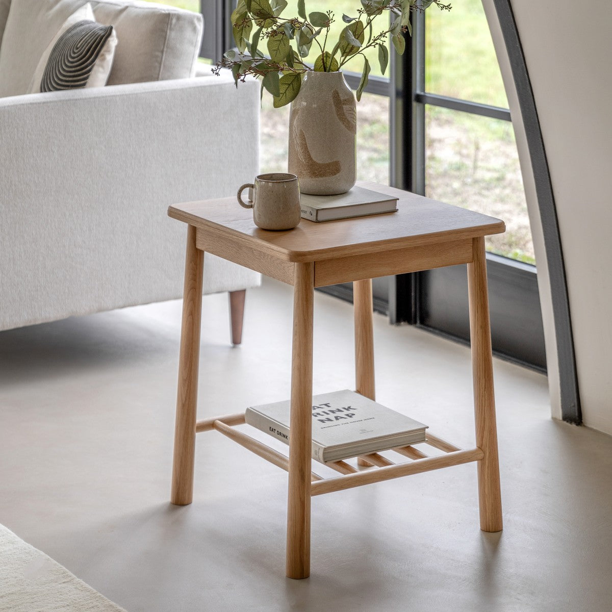 Mondrian Side Table Natural lifestyle