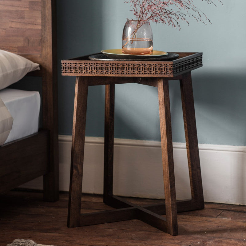Kahlo Bedside Table Brown lifestyle