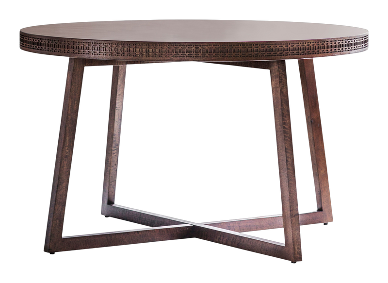 Kahlo Round Dining Table Brown