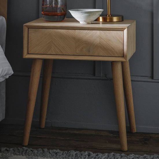 Milano 1 Drawer Side Table Gallery Direct Homebound