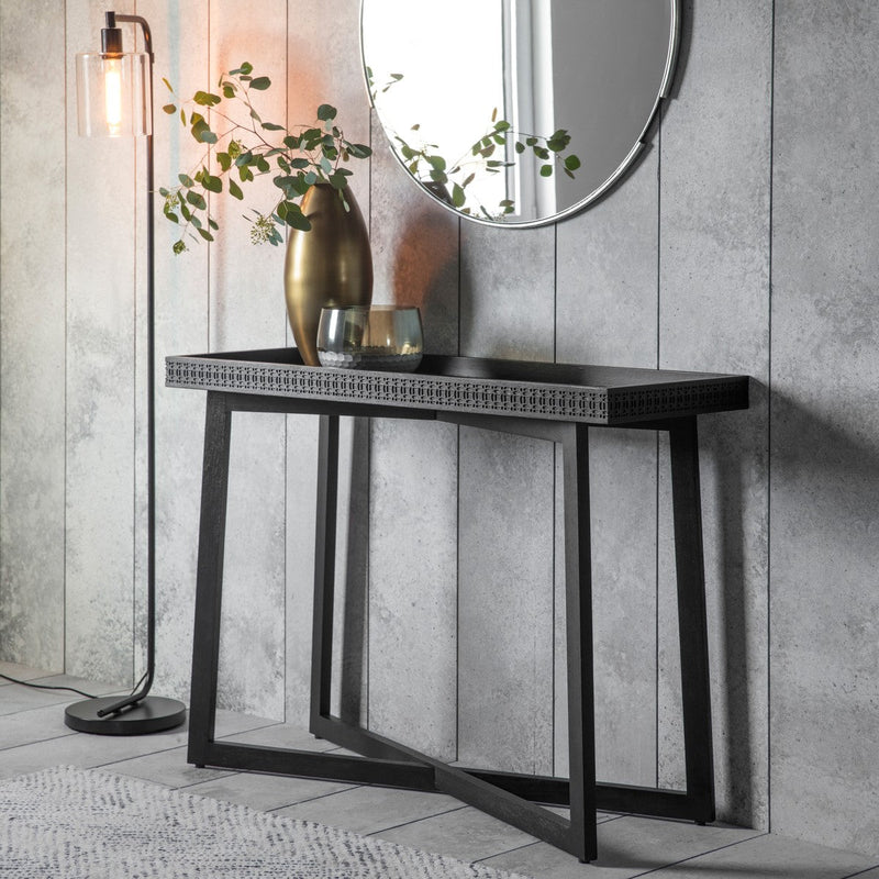 Kahlo Console Table Black lifestyle