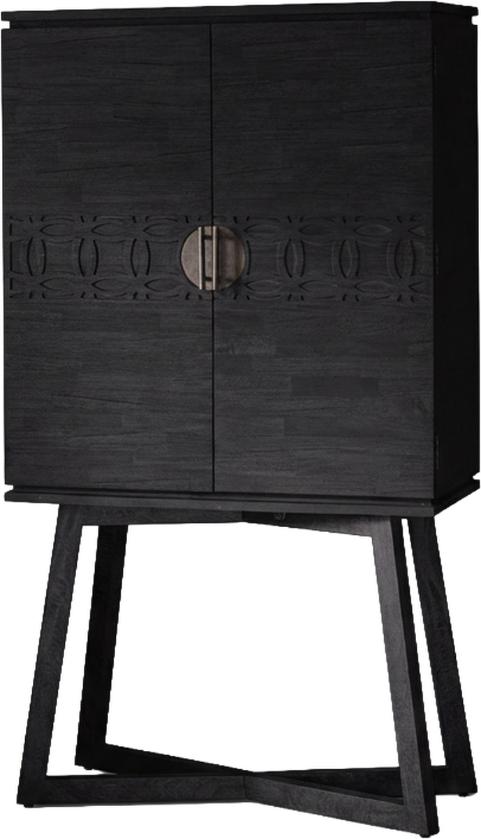 Kahlo Drinks Cabinet Black