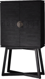 Kahlo Drinks Cabinet Black