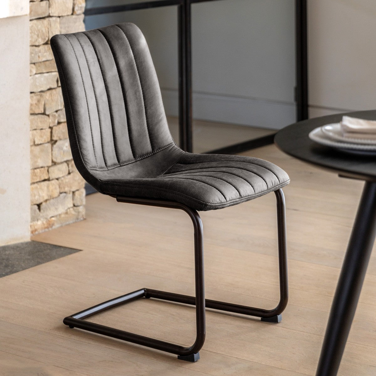 Austen Dining Chair Grey lifestyle