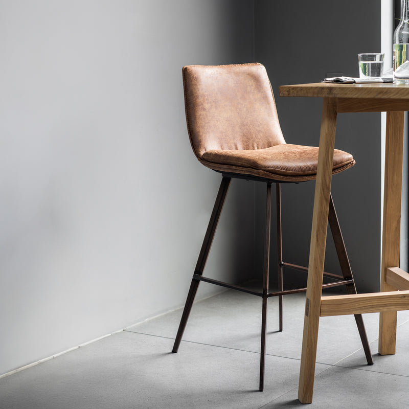 Pediment Stool Brown lifestyle