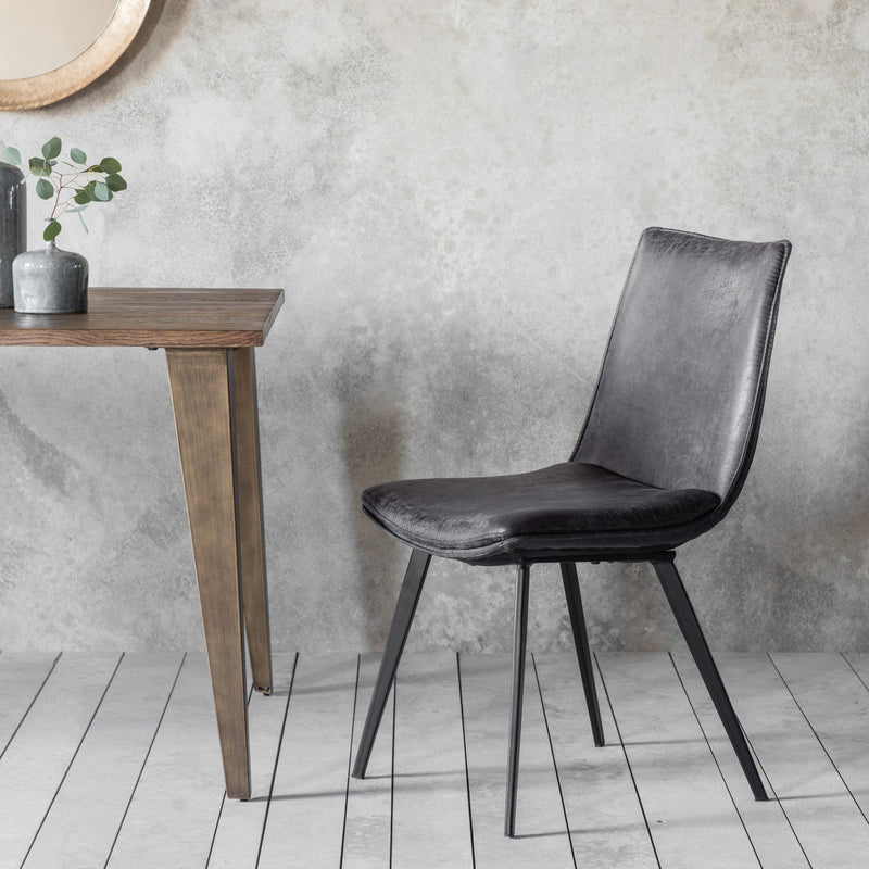 Lantern Dining Chair Grey lifestyle