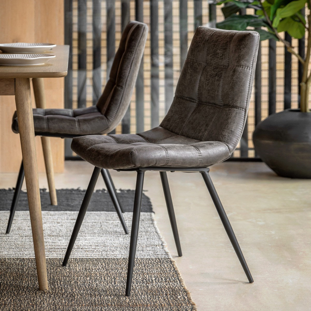Wren Dining Chair Grey lifestyle