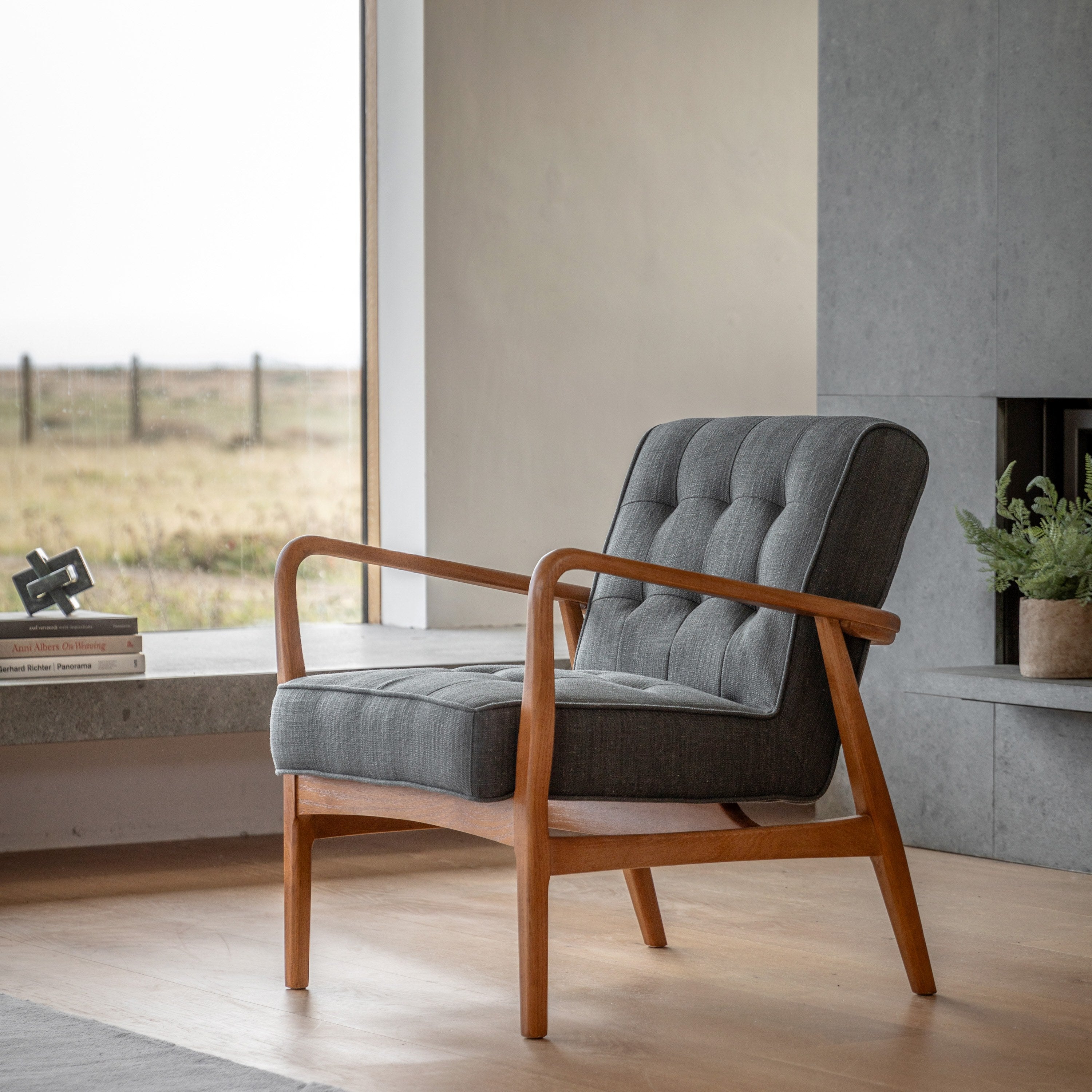 Tilbury Armchair Dark Grey lifestyle