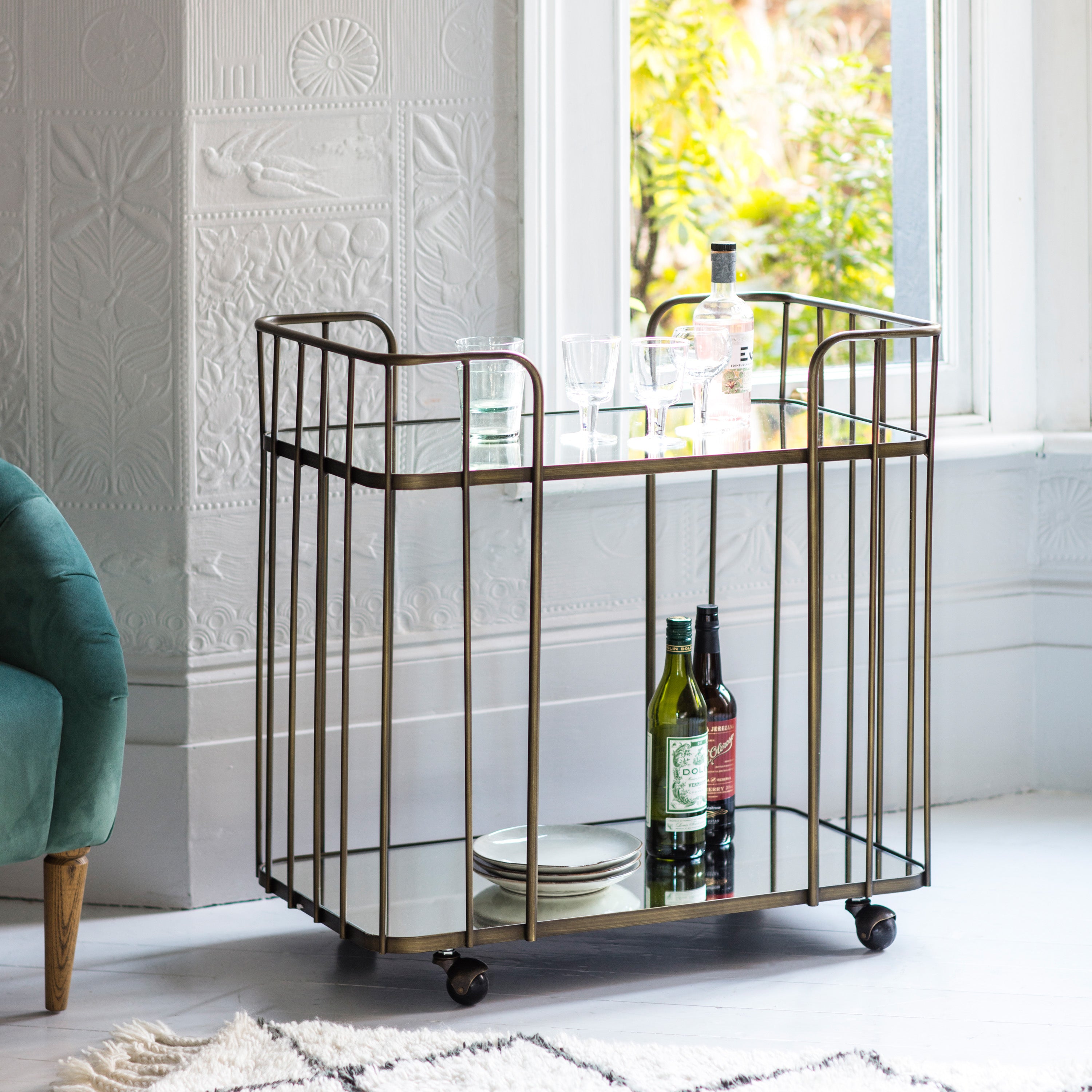 Negroni Drinks Trolley Bronze lifestyle