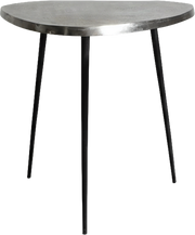 Lacquer Side Table Black / Silver