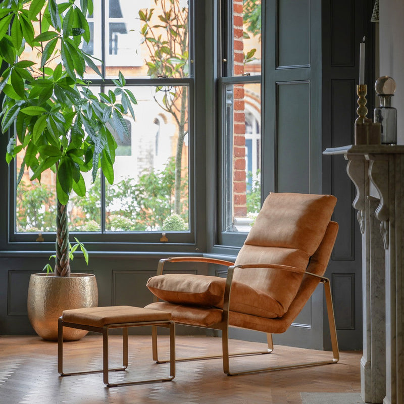 Atlas Accent Chair Ochre lifestyle
