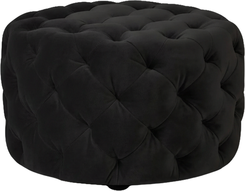 Brocade Footstool Jet