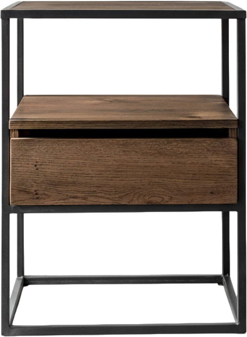 Mural Side Table Smoked Oak