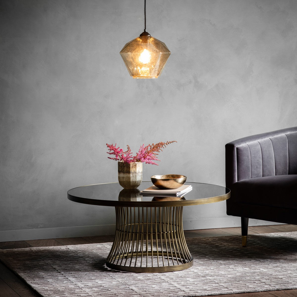 Luna Coffee Table Bronze lifestyle