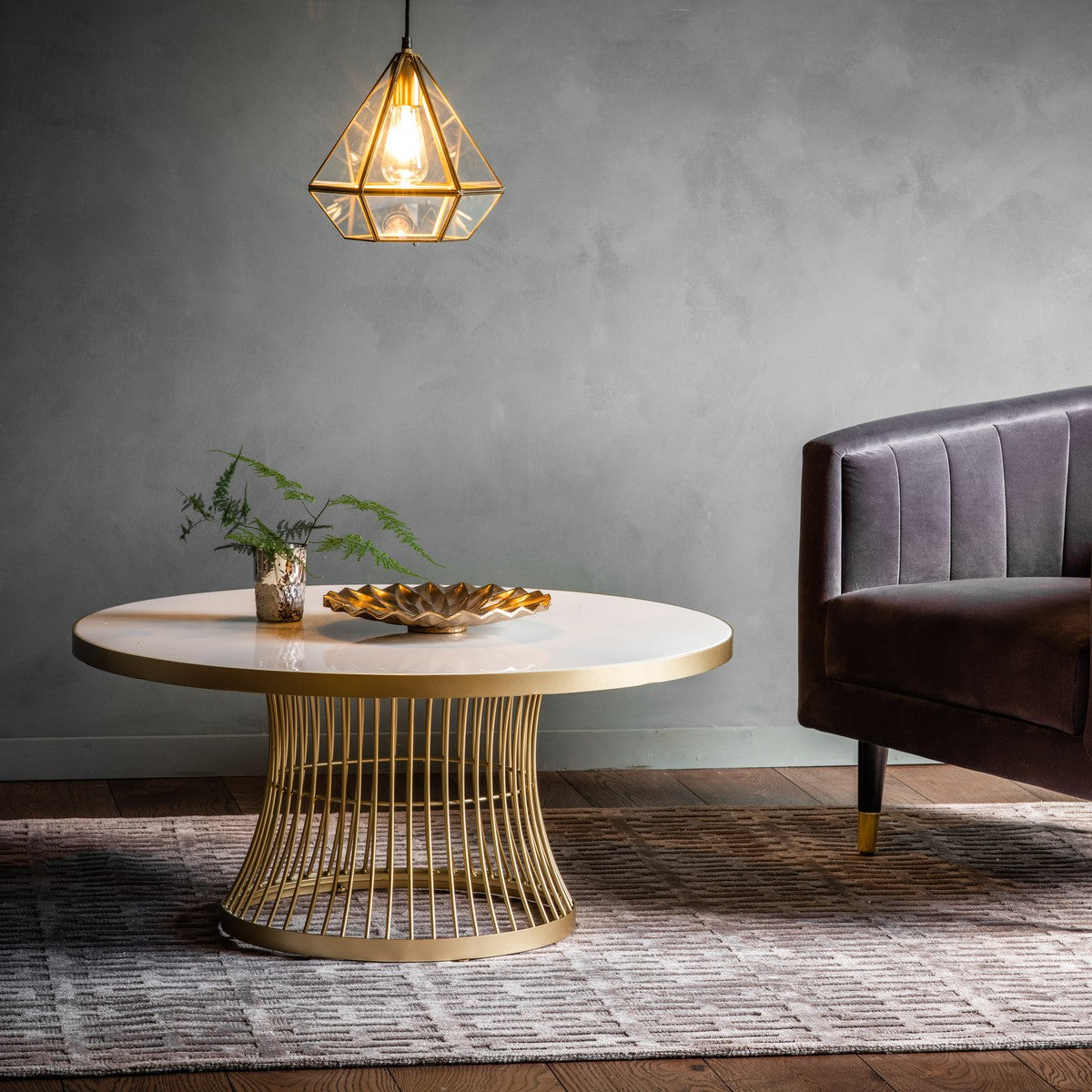 Luna Coffee Table Champagne lifestyle
