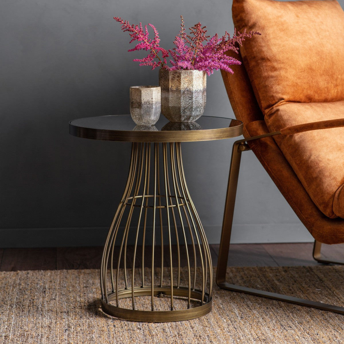 Lowry Side Table Bronze lifestyle