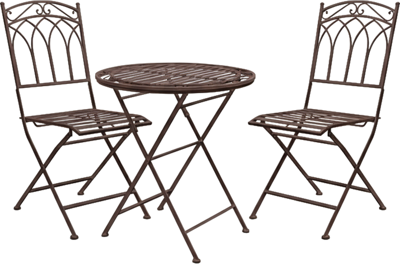Burano Outdoor Bistro Set Ember
