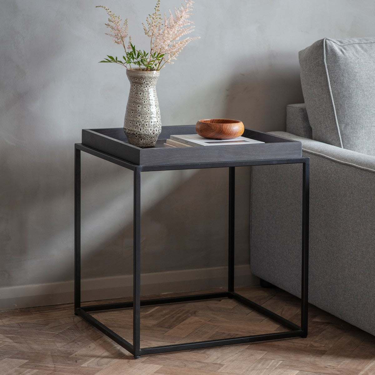 Riverside Side Table Black lifestyle