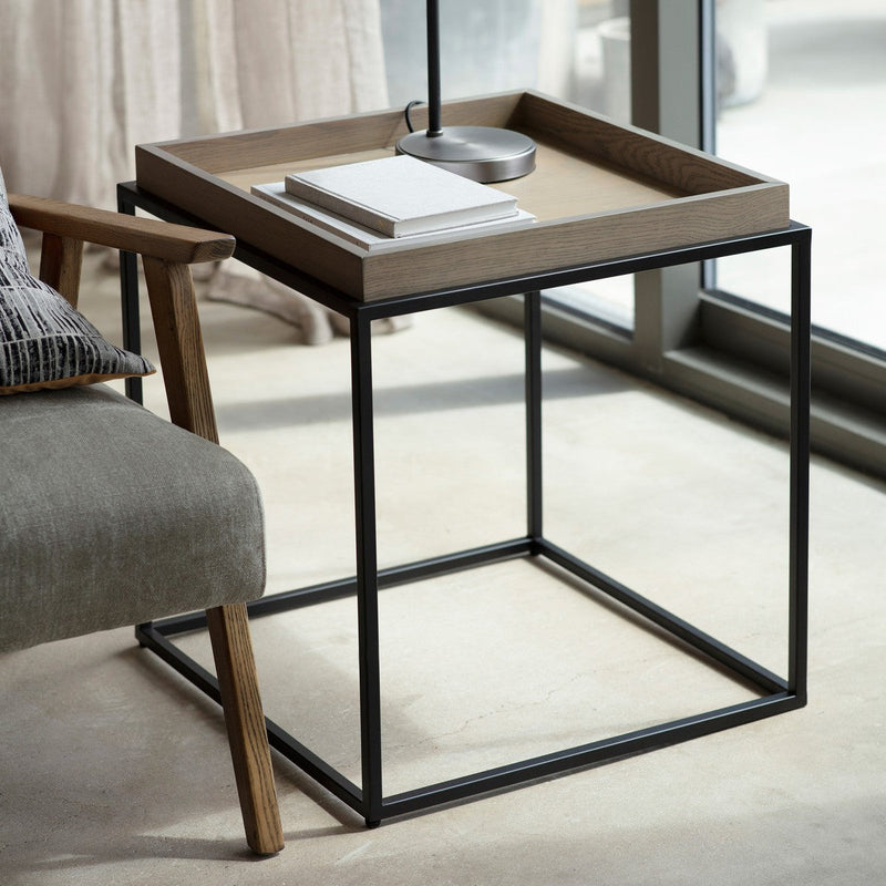 Riverside Side Table Grey lifestyle