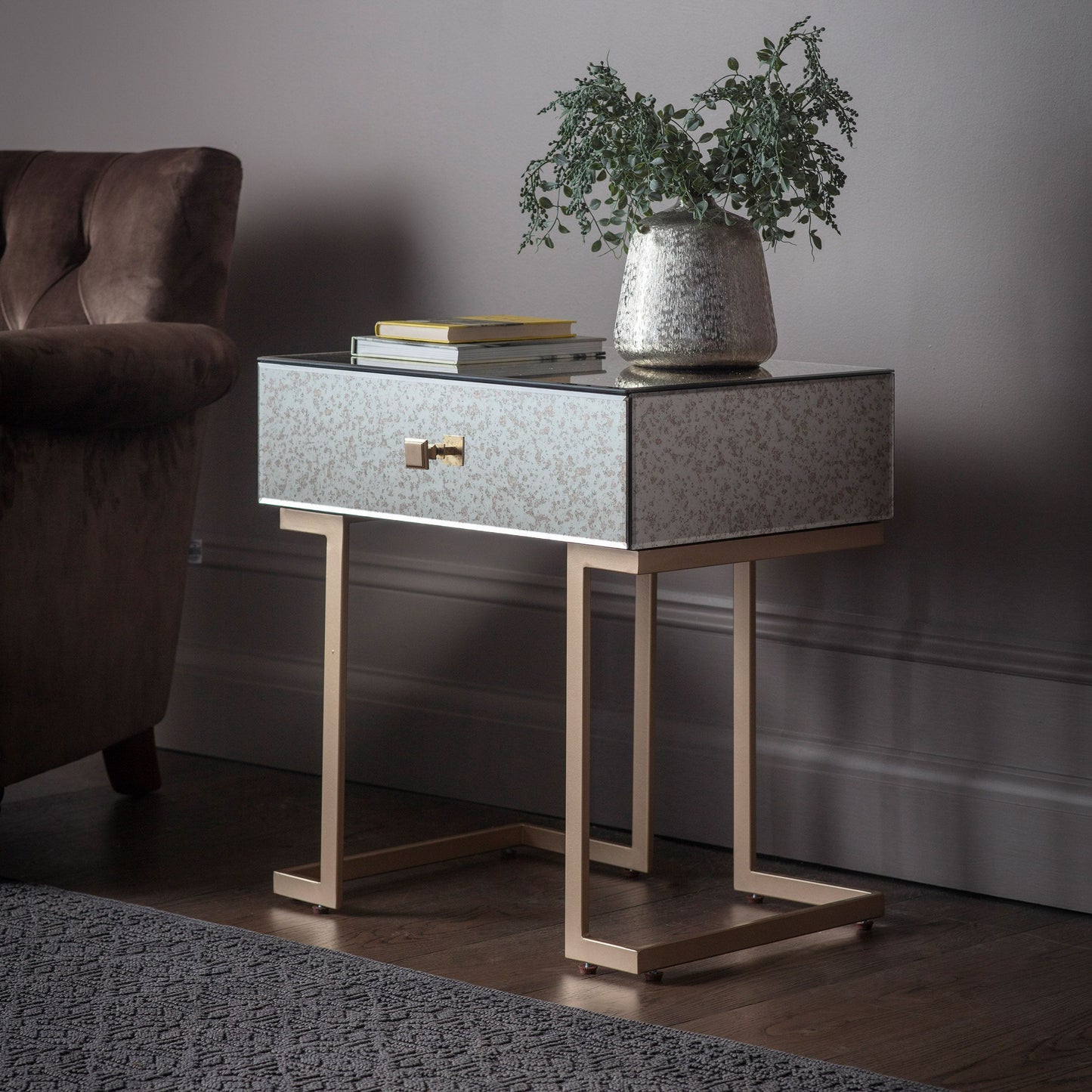 Amberley 1 Drawer Side Table Gallery Direct Homebound