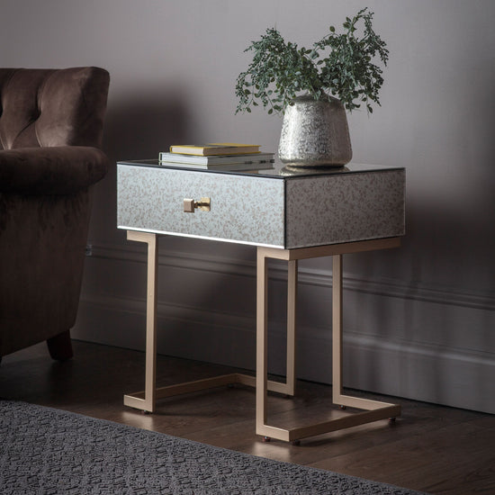 Amberley 1 Drawer Side Table Gallery Direct Homebound
