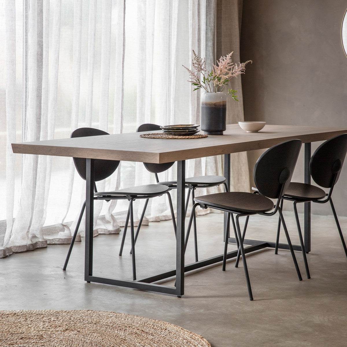Riverside Dining Table Grey Large lifestyle