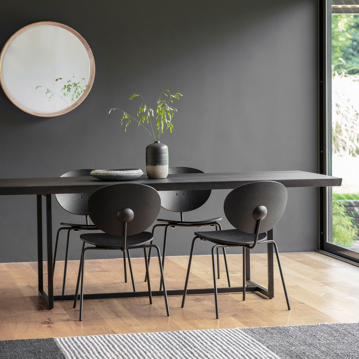 Riverside Dining Table Black Large lifestyle