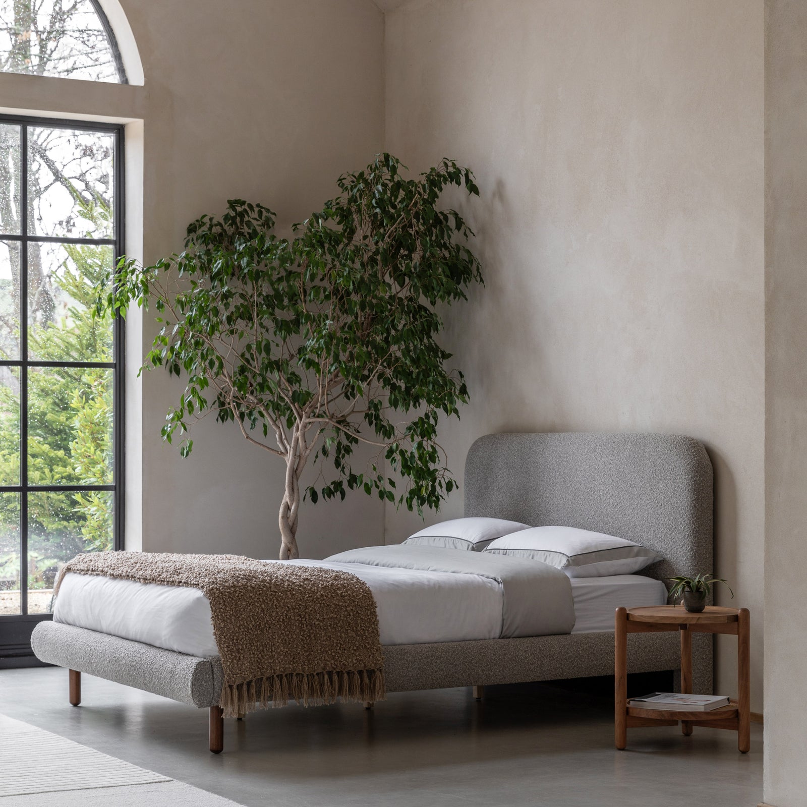 Ridge Bed Stone Grey lifestyle
