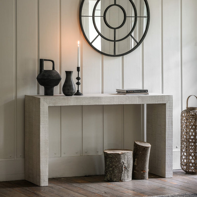 Homestead Console Table Whitewash lifestyle