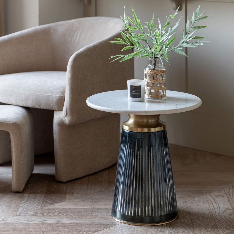 Lorca Side Table Blue lifestyle