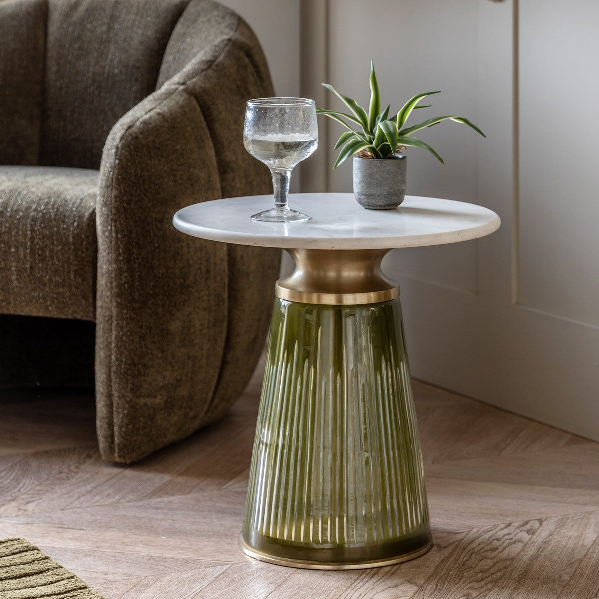 Lorca Side Table Dusk lifestyle