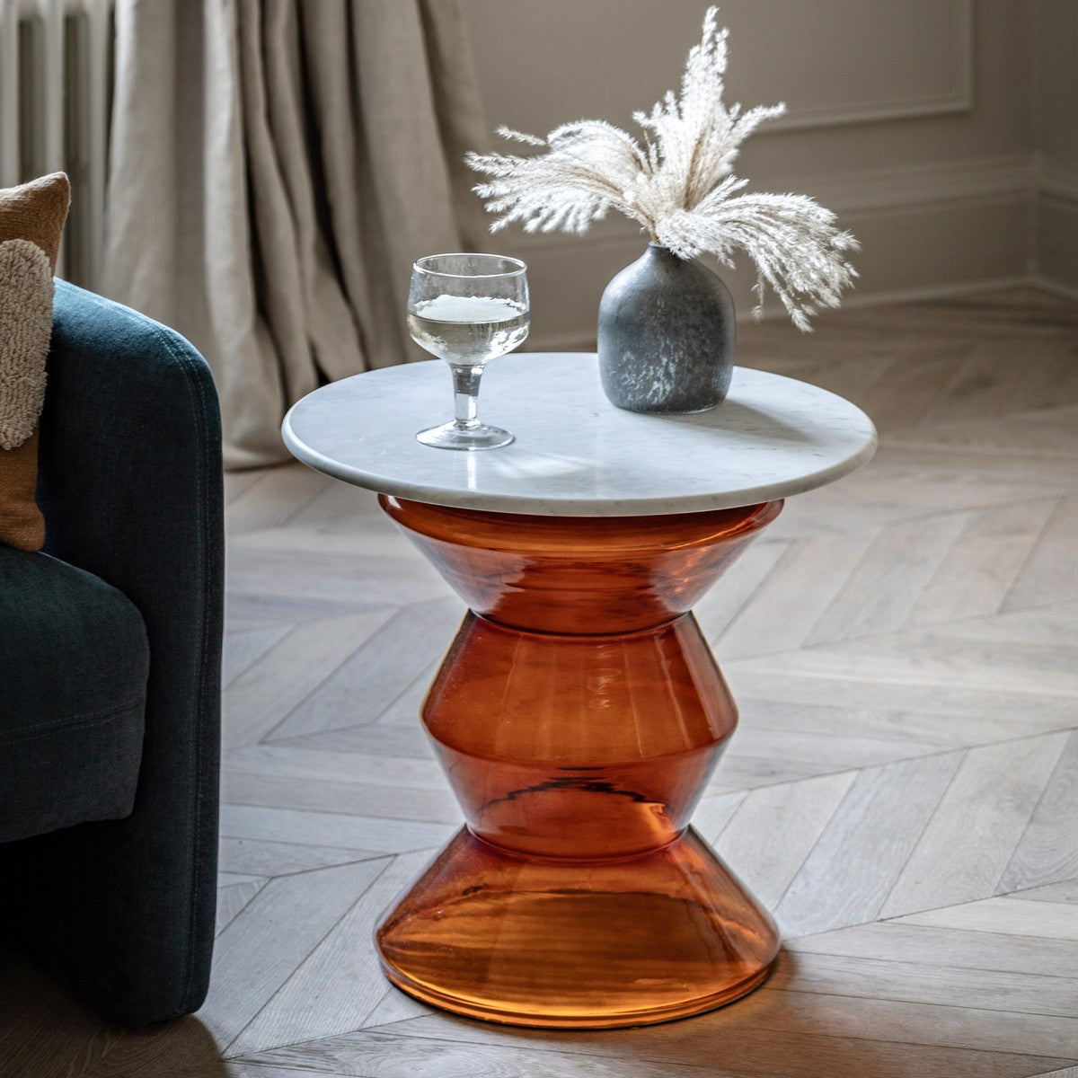 Piazza Side Table Orange lifestyle