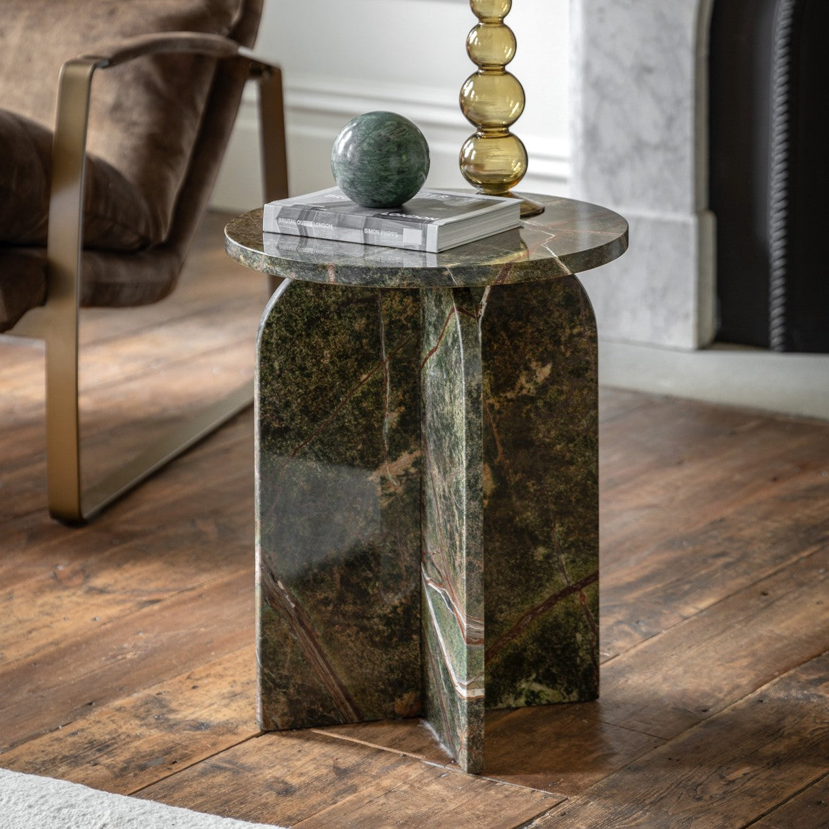 Lido Side Table Ember lifestyle