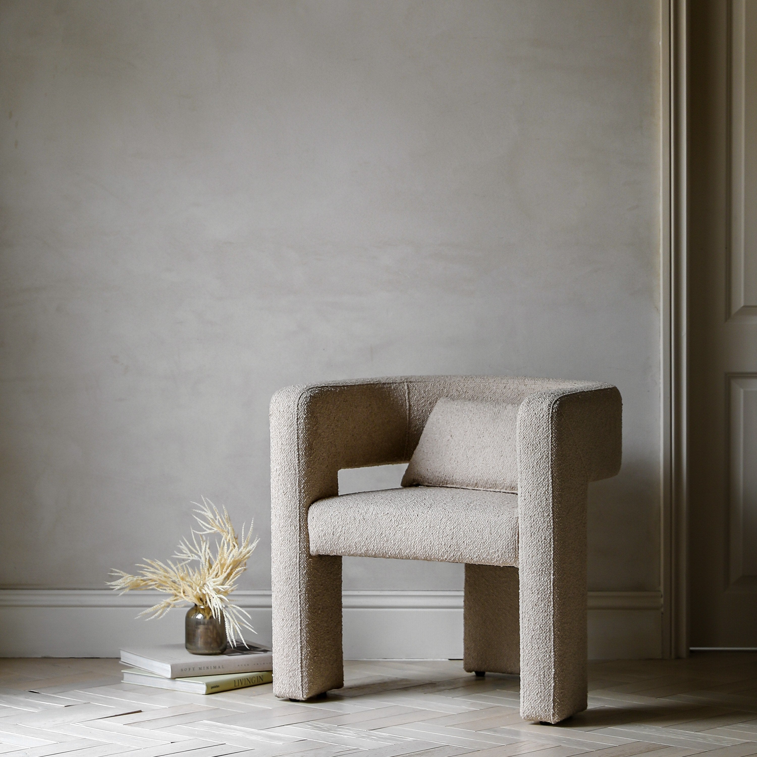 Tazza Armchair Taupe lifestyle