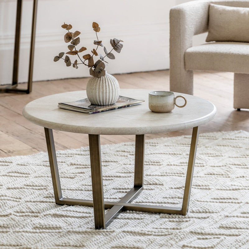 Hockney Coffee Table (Round) lifestyle