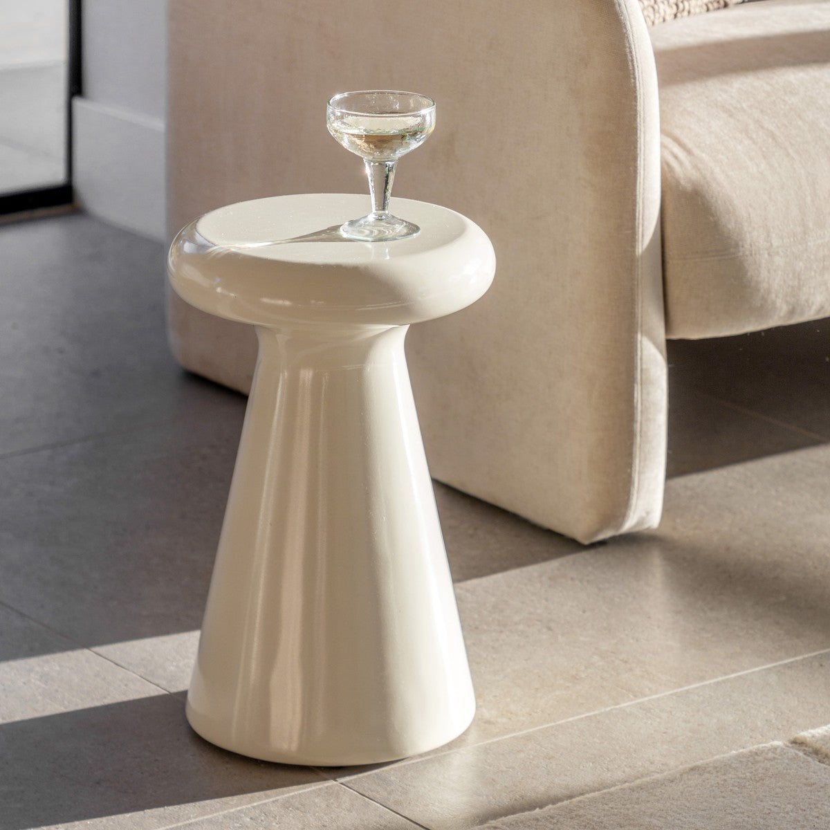 Botticelli Side Table Cream lifestyle