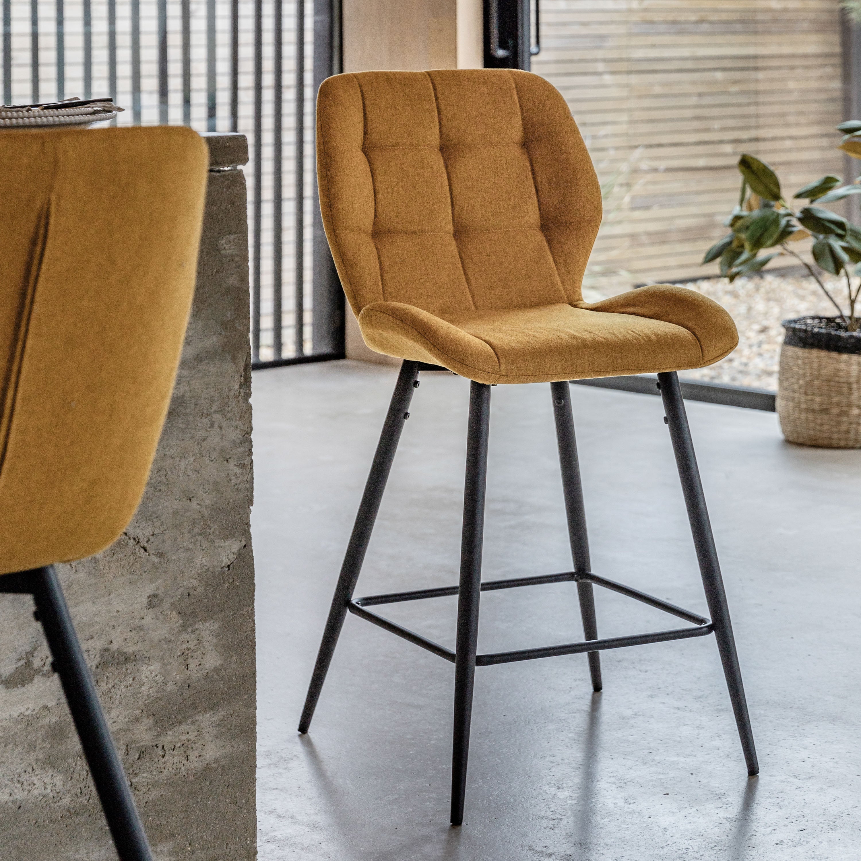 Foundry Stool Saffron lifestyle