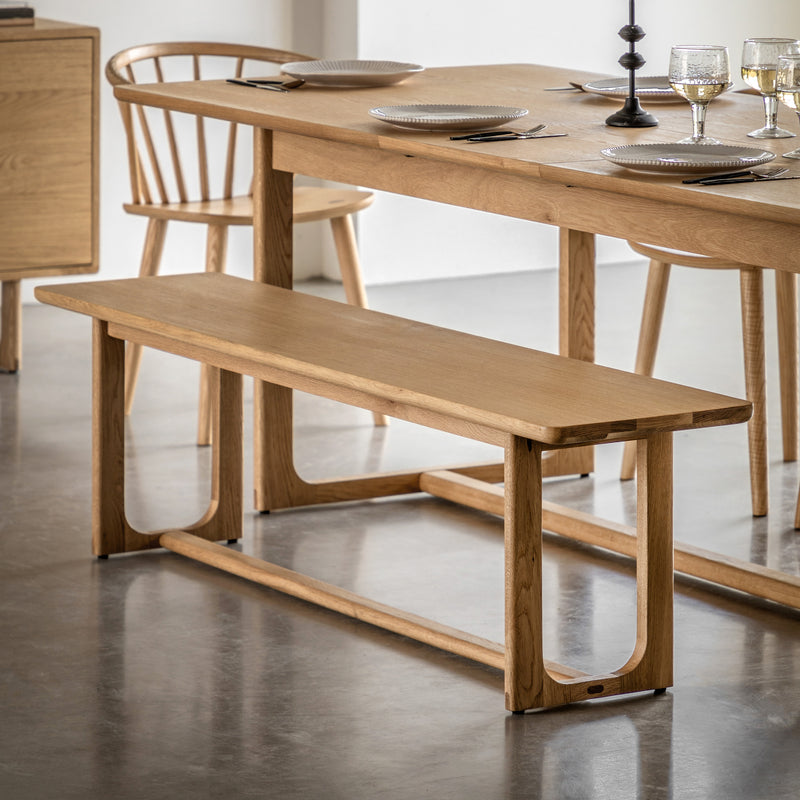 Shaker Dining Bench Natural lifestyle