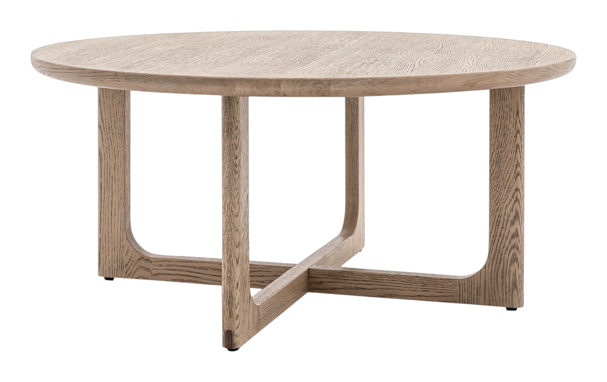 Shaker Round Coffee Table Smoked