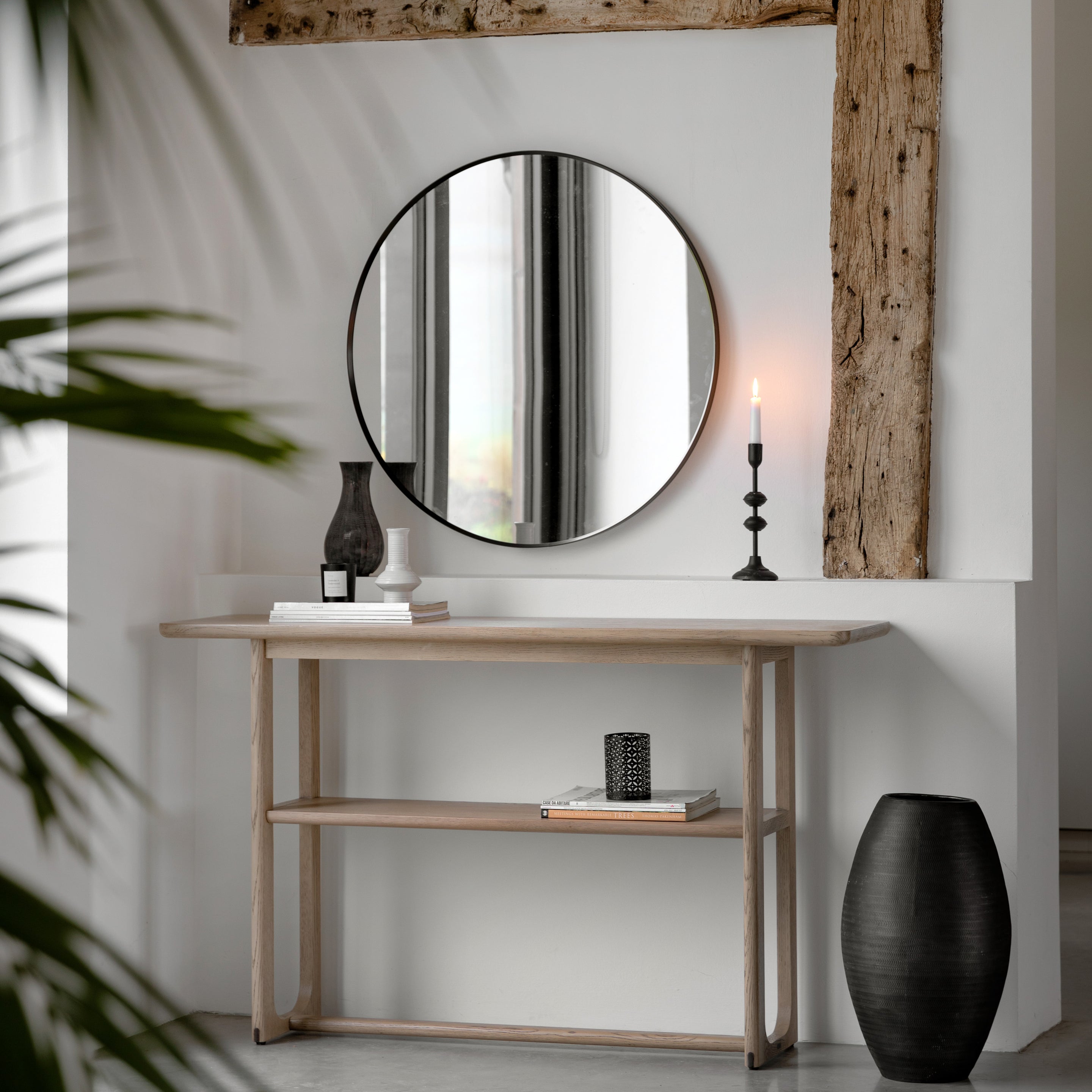 Shaker Console Table Smoked lifestyle