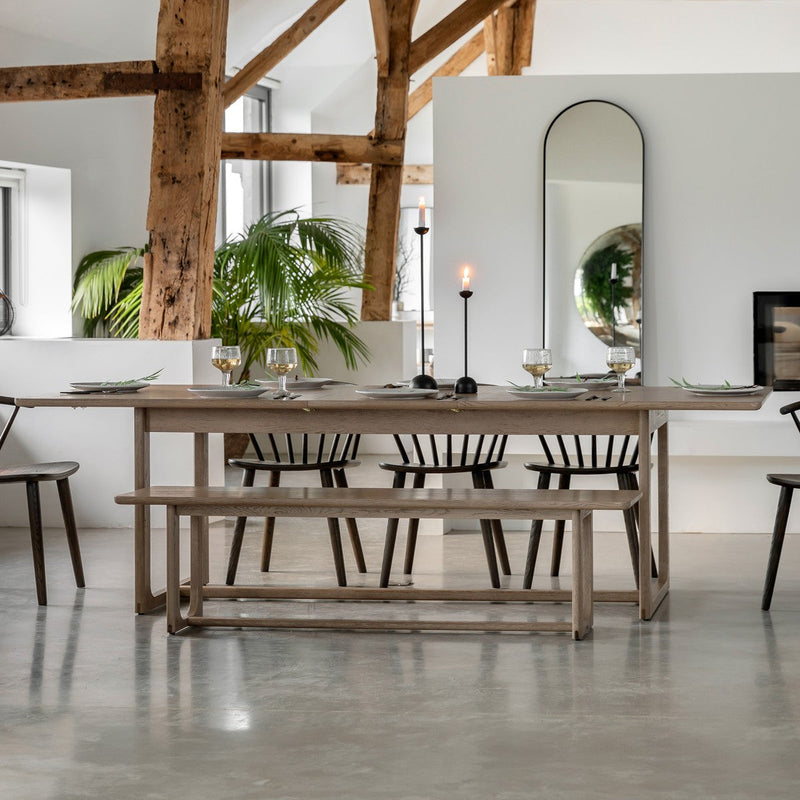 Shaker Extending Dining Table Smoked lifestyle
