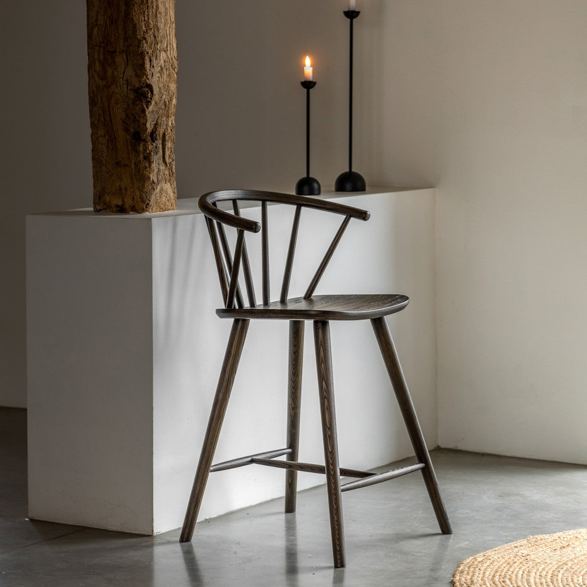 Shaker Stool Mocha lifestyle