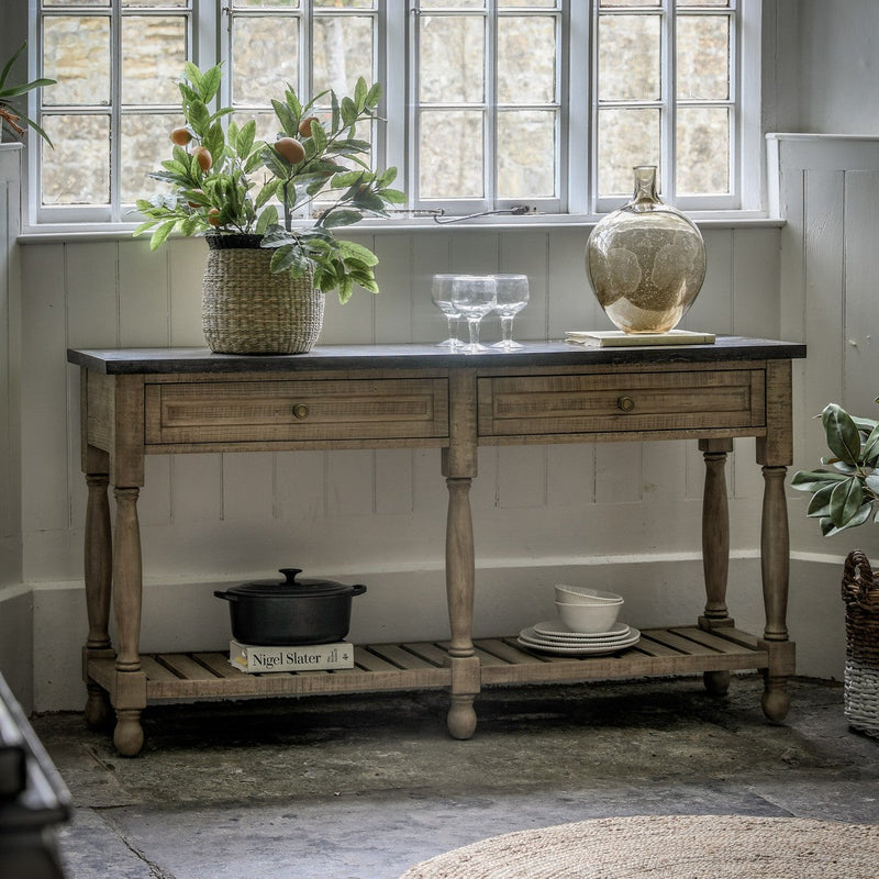 Bologna Console Table (2 Drawer) lifestyle