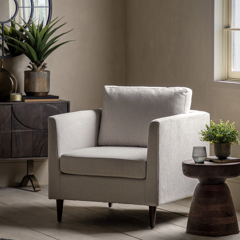 Larkin Armchair Natural lifestyle
